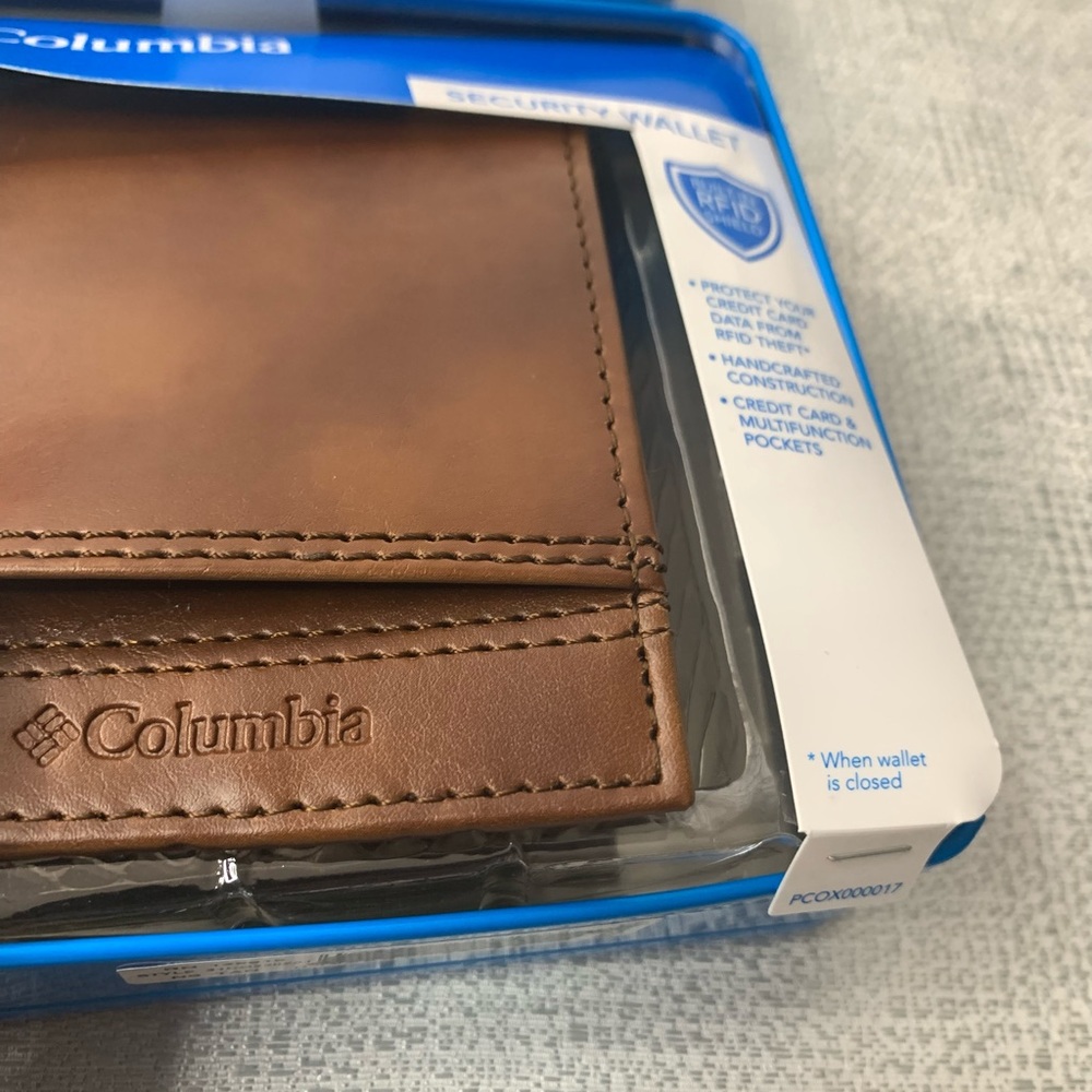 Columbia Men’s Wallet RFID Theft. Brown-Tan color - Picture 7 of 11